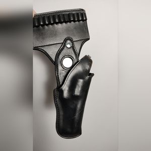 Bucheimer Genuine Black Leather "Guardsman" Gun Holster